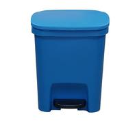 Bote De Basura Con Tapa,Papelera De Basura De Cocina - Cubo de basura rectangular delgado con pedal de cierre suave | Protección contra olores del contenedor de basura, funcionamiento del pedal bo
