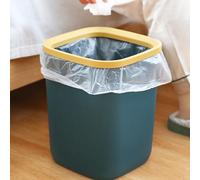 Bote de Basura de Gran Capacidad con Anillo de Prensa 23x30cm Diseño Simple para Baño Oficina Cocina Hogar