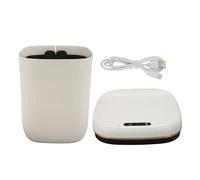 Bote de basura del sensor automático, 20 lástica, abdominales con recarga tipo C - respuesta rápida de tapa de 0.3s, sello de control de olores, ideal para la oficina del baño de