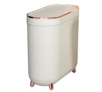 Bote de Basura para Baño Delgado, Bote de Basura para Inodoro Pequeño | Pequeño cubo de basura doméstico - Bote de basura para inodoro doméstico, bote de basura de papel para baño, diseño compacto par