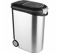CURVER Recipiente de comida seca 20kg - Aspecto de metal - Gris