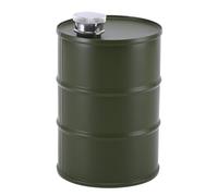 Bote de de acero inoxidable, petaca de barril de 25 onzas | Almacenamiento de líquidos portátil de 750 ml, tapa hermética y estilo industrial para cocina, garaje, parrilla, salsas