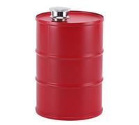Bote de de acero inoxidable, petaca de barril de 25 onzas | Almacenamiento de líquidos portátil de 750 ml, tapa hermética y estilo industrial para cocina, garaje, parrilla, salsas