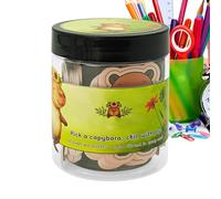 Bote de mensajes positivos, juego de papel de 60 hojas, pergamino diario de atención plena, palabras edificantes, decoración de oficina, dormitorio, estantería, reducción del estrés, regalo de