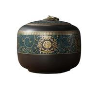 bote de te Tetera de cerámica decorativa estilo vintage, caramelo suelto(Green,Pequeño)