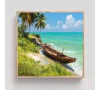 Bote Diamond Painting Adultos, Mar Cuadros de Diamantes, 5D Puzzle Diamantes Cuadros en Punto de Cruz Diamond Art Painting Kit, Hobby Ccreativi Adulti, Decoración Pared Hogar Regalo 100x100cm cd2-v42