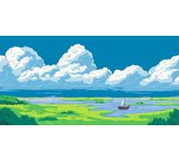 Bote Diamond Painting Adultos RíO Pintura Diamante Kit, Punto De Cruz Diamantes Accesorios Kits Art Niños, Pintura Diamante Cristal Bordado Mosaic, como Decoración de verano 70x140cm sH-92