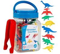 Bote dinosaurios colores para contar 32 pzas.