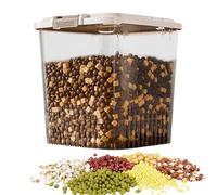 Bote hermético mascotas - recipiente alimentos, contenedor transparente | Caja almacenamiento comida perro gato aves roedores, dispensador portátil cocina despensa viaje acampada