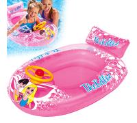 Bote hinchable rosa, juguete acuático hinchable