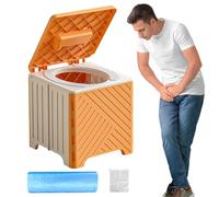 Bote plegable - Depósito de residuos plegable que ahorra espacio, inodoro con cojín de PVC, depósito de residuos que ahorra espacio de 600 g | Asiento de emergencia y emergencia en caso de desastre