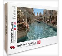 Bote Puzzle Madera 2000 Piezas, Arquitectura Puzzle Adultos con Caja 99x70cm, Rompecabezas Desafiante, para Hombres Mujeres Adolescente, Juegos de Rompecabezas Creativos, Decoracion Hogar, U-4947