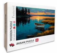 Bote Puzzle Madera, Sunset Puzzle 6000 Piezas Adultos con Compact Box 179x105cm, Rompecabezas Desafiante, Juegos de Rompecabezas Creativos para Hombres Mujeres Adolescente, Regalos para niñas, H-3369