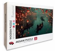 Bote Puzzle Madera, Vista Nocturna Puzzle 2000 Piezas Adultos con Compact Box 99x70cm, Rompecabezas Desafiante, DIY Juegos de Rompecabezas Creativos para Hombres Mujeres, Decoración Verano, 4-1098