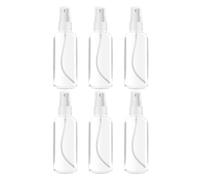 Bote Spray, 6 Piezas, Botellas Aerosol Vacío Plástico, Transparente Botellas Aerosol Vacío, Botellas de Viaje Vacio, Contenedor de Pulverizador, para Maquillaje agua Alcohol, Perfume, 50 ml