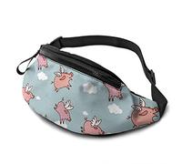 Botell When Pigs Fly - Riñonera casual para hombres y mujeres, cinturón ajustable para viajes, senderismo, ciclismo, correr, festival, rave, 5, Talla única, moda