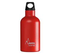 Botella Térmica de Acero Inoxidable de Doble Pared Aislada al Vacío Laken (0,35L - Rojo) - Para Niños y Adultos/Para Gimnasio y Deportes - Resistente y Duradera