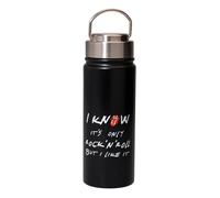 Erik Cantimplora acero inox Rolling Stones – 550 ml térmica, doble pared, tapón hermético – oficial