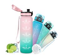 Botella Agua- 0.5l- Botella Agua Niños, A Prueba de Fugas, Cantimplora Infantil, Con Cierre de Seguridad, Reutilizable, Cantimplora con Boca Ancha, para la Escuela, Nadando, Entrenamiento, Hogar