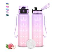 Botella Agua, 500ml Botella Agua Niños, Cantimplora Infantil con Filtro, A Prueba de fugas, Fácil de Transportar, Cantimplora con Marca de Tiempo, para la Escuela, Oficina, Deportes, Bicicleta, Viajar