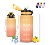 Botella agua, 500ml Cantimplora Infantil, A Prueba de Fugas, Botella Agua Niños Colegio, Con Eslogan Motivador, Fácil de Limpiar, Cantimplora con Pajita, para la Escuela, Cafetería, Acampada, Correr