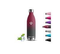 Botella Agua Acero Inoxidable- 1 litro- Botella Termica, A Prueba de Fugas, Botella Agua Gimnasio, Mantiene 24H Frio/12H Calor, Botella sin Bpa, Botella de Agua para Senderismo, Cámping, Deportes