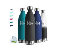 Botella Agua Acero Inoxidable, 1 litro Botella Termica, sin BPA, Cantimplora Acero Inoxidable, A Prueba de Fugas, Garrafa Termica, Aislamiento al Vacío, Botellas para Senderismo, Cámping, Gimnasia