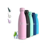 Botella Agua Acero Inoxidable, 500ml Botella Termica, A Prueba de Fugas, Cantimplora Infantil, Doble Aislamiento, Cantimplora Acero Inoxidable, para la Escuela, Cafetería, Viajar, Cámping, Oficina
