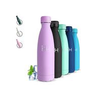 Botella Agua Acero Inoxidable- 500ml- Botella Termica, Sin BPA, Cantimplora Infantil, A Prueba de Fugas, Termo Agua, Aislamiento al Vacío, Cantimplora para la Escuela, Oficina, Cámping, Viajar