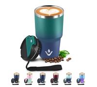 Botella Agua Acero Inoxidable 600ml 20oz, Taza de Café, Termo Cafe para Llevar 304 Reutilizables, Vaso Termico Antigoteo, Taza Aislante Hermética al Vacío con Tapa para Viaje, Gimnasio, Oficina