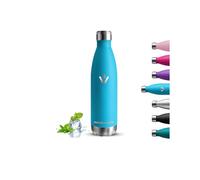 Botella Agua Acero Inoxidable- 750ml- Botella Termica, A Prueba de Fugas, Botella sin Bpa, Botella de Agua Deportiva, Mantiene 24H Frio/12H Calor, Garrafa Termica para la Cafetería, Oficina, Cámping