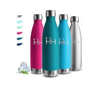 Botella Agua Acero Inoxidable, 750ml Botella Termica, sin BPA, Cantimplora Acero Inoxidable, A Prueba de Fugas, Garrafa Termica, Aislamiento al Vacío, Botellas para Escuela, Cámping, Oficina, Yoga