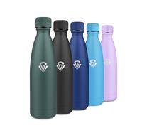 Botella Agua Acero Inoxidable 750ml, Botella Termo Reutilizable, Termo Agua sin BPA, Cantimplora Termica con Doble Pared, Botella Termica para Oficina, Escuela, Yoga, Deporte, Senderismo, Aire Libre