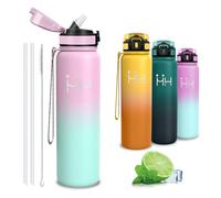 Botella Agua Acero Inoxidable, Botella Termica 1 litro, Cantimplora sin BPA