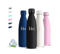 Botella Agua Acero Inoxidable, Botella Termica 500ml, A Prueba de Fugas, Cantimplora Acero Inoxidable, Mantiene 24H Frio/12H Calor, Termo Agua, para la Oficina, Cámping, Cafetería, Deportes