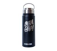 Botella agua acero inoxidable La casa de Papel - Botella metálica 500ml, Botella térmica reutilizable - Aislamiento Doble Pared, Botella Termica de Frío/Caliente - Producto con licencia oficial