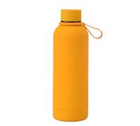 Botella Agua Cantimplora Termo De Boca Pequeña Acero Inoxidable, Taza Portátil Con Mango, Botella Agua For Deportes Al Aire Libre Escuela Reutilizable(Yellow)