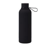 Botella Agua Cantimplora Termo De Boca Pequeña Acero Inoxidable, Taza Portátil Con Mango, Botella Agua For Deportes Al Aire Libre Escuela Reutilizable(Black)