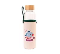 Botella agua cristal BT21 Mang - Botella cristal 500ml : Botella agua niños | Botella termica 500ml - Botellas de agua con funda protectora