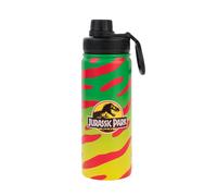 Botella agua Jurassic Park - Botella agua acero inoxidable gimnasio Termica (Cantimplora) | Water bottle con asa, tapon hermético y Aislamiento Doble pared Frio/Calor | Regalos Merchandising Oficial