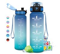 Botella Agua Niños 500ml, Botella Agua Deporte, Botella Agua Gimnasio, Botella Agua Motivadora y Prueba de Fugas, Reutilizable, Garrafa Agua para Niño, Colegio, Preescolar, Guardería, Bicicleta, Gym