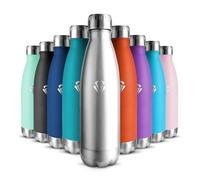 Botella Agua Niños 500ML, Sin BPA, Botella Agua Acero Inoxidable, Cantimplora Infantil, Acero Inoxidable 18/8, A Prueba de Fugas Reutilizable, Termo para Gimnasio, Escuela, Deporte, Niño, Niña