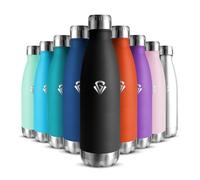 Botella Agua Niños 500ML, Sin BPA, Botella Agua Acero Inoxidable, Cantimplora Infantil, Acero Inoxidable 18/8, A Prueba de Fugas Reutilizable, Termo para Gimnasio, Escuela, Deporte, Niño, Niña