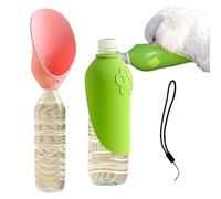 Botella Agua Portátil Canina - Vaso Hidratante Mascotas 2 Piezas | Botella De Agua Portátil Para Perros En Viajes,Para Razas Pequeñas, Medianas Y Grandes Senderismo Jardín Playa Camping Y Autocaravana