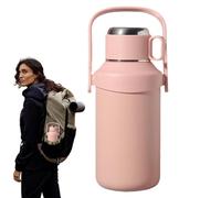 Botella aislada al vacío - Jarra deportiva al aire libre, transportador de agua térmico apto para viajes, termo deportivo a prueba de derrames con agarre resistente, soporte de agua de alta capacidad