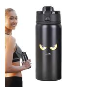 Botella al vacío, botellas de agua al vacío | Botella de agua aislada de acero inoxidable de 550 ml | Contenedor de bebidas de té y café para interiores y exteriores para bebidas de té y café para la