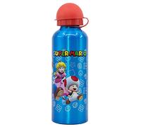 Botella de agua infantil reutilizable de aluminio de 530 ml de Super Mario