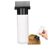 Botella aplicadora de aceite para el cabello Botella aplicadora de peine de raíz de 180 ml con escala transparente y 13 salidas de aceite Tinte para el cabello portátil para cuidado y peinado Cabez