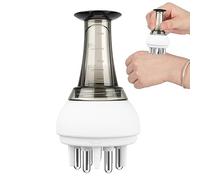 Botella aplicadora de aceite para el cuero cabelludo, peine de aceite de rodillo y aplicador de aceite antifugas, masajeador portátil para el cuero cabelludo, aplicador de crecimiento del cabello,