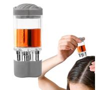 Botella aplicadora de, aplicador de para el cabello portátil, peine de masaje para cuero cabelludo con bola de rodillo, transferencia eficiente de nutrientes, ajuste preciso del cuero